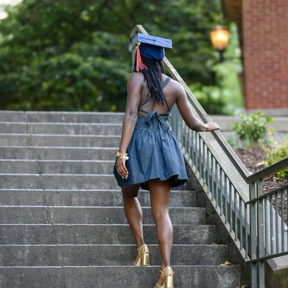 FREE PEOPLE Laurel Denim Mini Dress Light Wash XL nwt - Picture 16 of 16